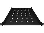 Полиця фіксована 19" 1U глиб. 550mm, чорна, 4 точки кріплення ALANTEC