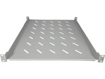 Полиця фіксована 19" 1U глиб. 550mm, колір сірий, 4 точки кріплення ALANTEC