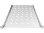 Полиця фіксована 19" 1U глиб. 650mm, колір сірий, 4 точки кріплення ALANTEC