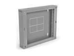 Sekcja tylna 100 mm (zawiasowa / uchylna) do szaf dwusekcyjnych SW-9U-600-450-01-S, kolor szary ALANTEC