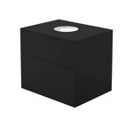 Тумба під умивальник Prizma, з стільницею, 600x470x520 mm, nero