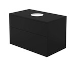 Тумба під умивальник Prizma, з стільницею, 800x470x520 mm, nero