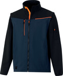 Softshell 2 w 1 - softshell 96% elastan z recyklingu 4% poliester z recyklingu 2 warstwy laminowane Granatowo-czarny XL