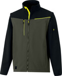 Softshell 2 w 1 - softshell 96% elastan z recyklingu 4% poliester z recyklingu 2 warstwy laminowane Khaki-czarny XL