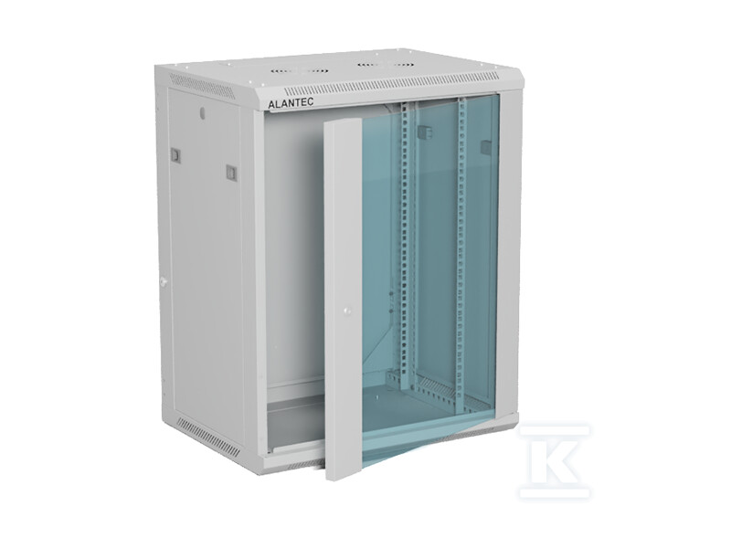 Szafa wisząca 19" 15U 600x450, (opcja - SW-15U-600-450-01-SA