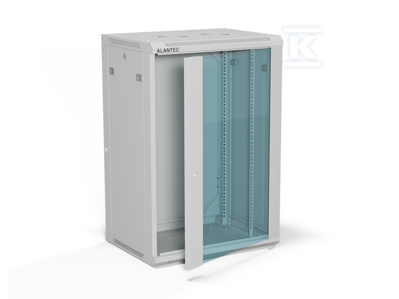 Szafa wisząca 19" 18U 600x450, (opcja - SW-18U-600-450-01-SA
