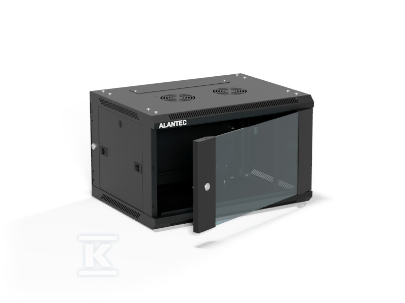 Szafa wisząca 19" 6U 600x450, (opcja - SW-6U-600-450-01-CF