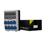 Rozdzielnica budowlana TD-S/FI 8x230V Schuko Doktorvolt DV-6497-D