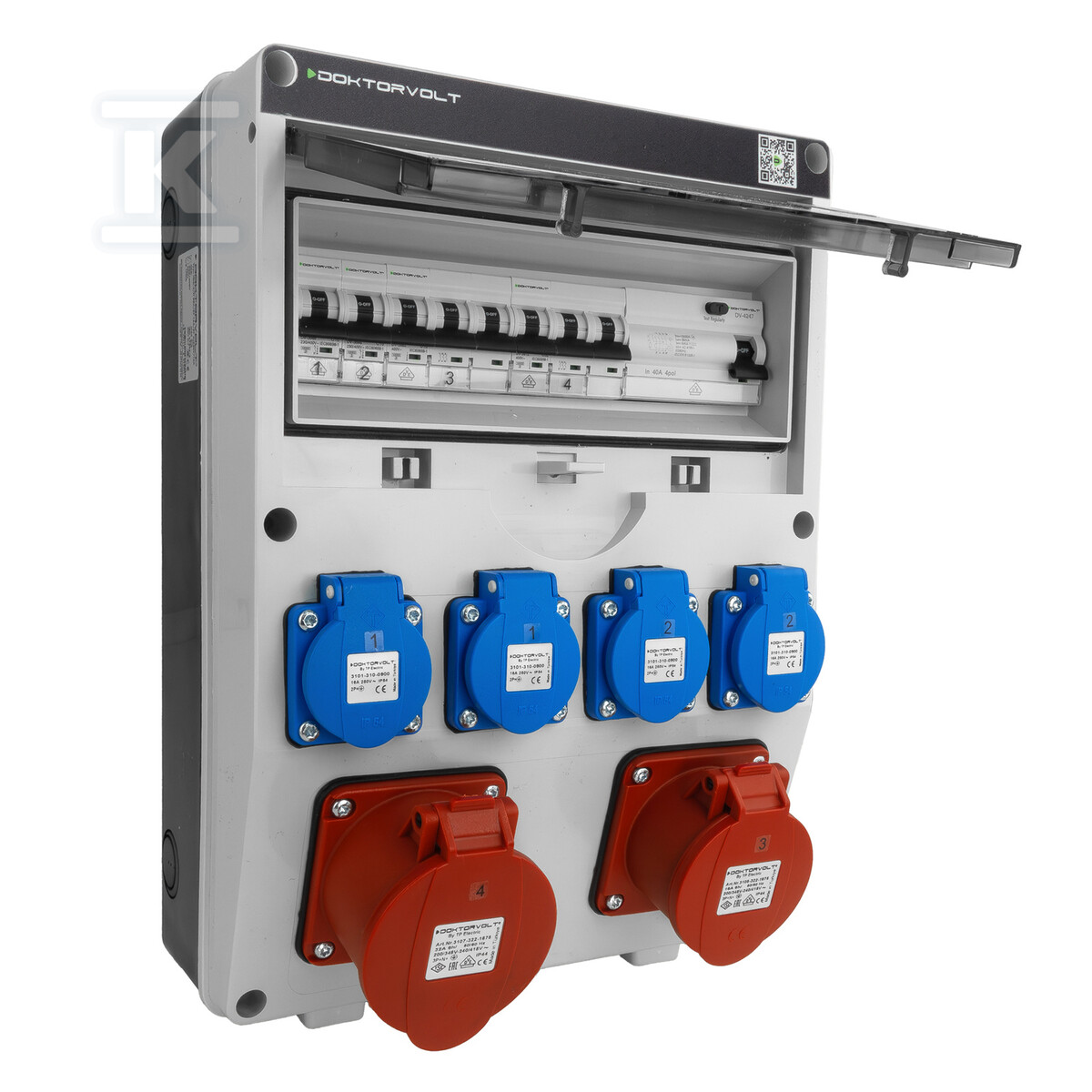 Rozdzielnica budowlana TGD-S/FI 32A/16A - DV-5541-D