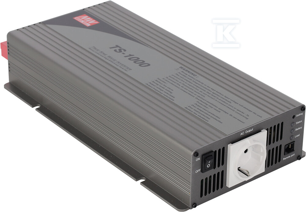 Inwerter DC/AC TS 12VDC/230VAC/1000W - TS-1000-212B