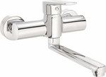 Tubo wall-mounted washbasin tap, chrome