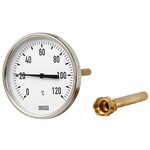 Termometr bimetaliczny A50 dla ogrzewnictwa i wentylacji, 0 °C - 60 °C, długość zanurzeniowa czujnika 60 mm