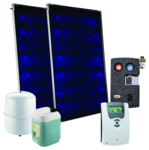 Zestaw solarny Inisol Uno SLIM 2K-5 ze wsparciem hydraulicznym na dach płaski/taras