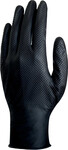 Одноразові нітрилові рукавички, без пудри, нітрил з шорсткою текстурою, упаковка 50 чорних розмір 8