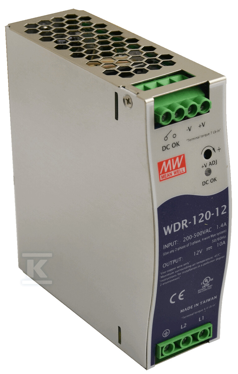 Блок живлення на DIN-рейку WDR - WDR-120-12