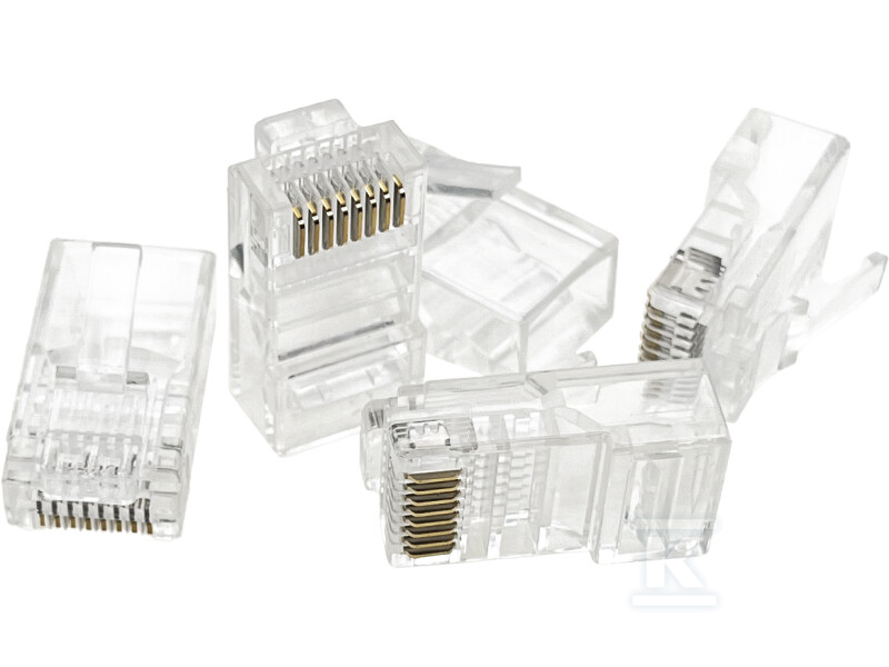 Wtyk przelotowy RJ45 UTP kat.5e (op.100 - WT118