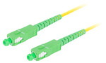 Оптичний патчкорд SM SC/APC-SC/APC simplex 3.0 mm LSZH G657A1 2м жовтий