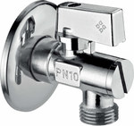 Zawór kątowy do podłączenia spłuczki WC 1/2" - 1/2", chrom