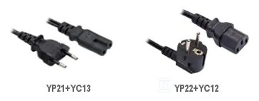 Кабель живлення, вилки YP21, YC13 - YP21+YC13