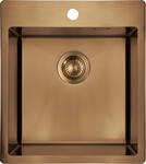 Мийка з нержавіючої сталі Olfato Precious, бронзовий шліфований, однокамерна 450x505x200 мм + аксесуари Space-Saver