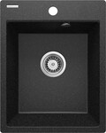 Гранітна мийка Corio, графіт, однокамерна 400x500x211 мм + аксесуари Space-Saver