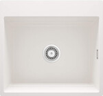 Гранітна мийка з магнітним кріпленням Magnetic, алабастр, 1-камерна 560x520x220 мм + аксесуари Space-Saver Click