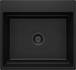 Гранітна мийка з магнітним кріпленням Magnetic, nero, однокамерна 560x520x220 мм + аксесуари Space-Saver Nero Click