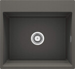 Мийка гранітна магнітна Magnetic, антрацит металік, 1-камерна 560x520x220 мм + аксесуари Space-Saver Click