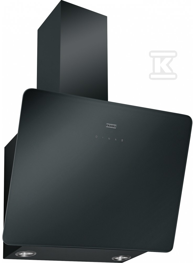  Okap ścienny Evo FPJ 615 V BK A Czarne szkło 110.0361.890