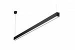 Oprawa natynkowa, zwieszana LED BARIS 40 LED Z 4800lm klosz mleczny I kl. IP20 1140mm 840 50W Czarny