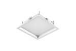 Oprawa podtynkowa LED downlight SQ 160 LED P 2900lm 840 IP44/20 I kl. klosz pryzmatyczny 21W Biały