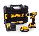 Дриль-шуруповерт ударний DEWALT XR 18V безщітковий, 2-швидкісний, момент 70Nm, 2 акумулятори 5.0Ah, зарядний пристрій та валіза TSTAK DCD796P2-QW