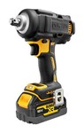 Klucz Udarowy DEWALT XR 18V bezszczotkowy 1/2", moment 813Nm, 2 akumulatory 5.0Ah, ładowarka i kufer w kolorze żółtym DCF891P2G-QW