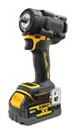 Klucz Udarowy DEWALT XR 18V bezszczotkowy 3/8", moment 406Nm, 2 akumulatory 5.0Ah, ładowarka i kufer TSTAK w kolorze żółtym DCF923P2G-QW