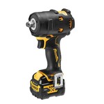 Імпульсний гайковерт DEWALT XR 12V безщітковий 1/2", момент 163Nm, 1 акумулятор 5.0Ah, зарядний пристрій та кейс TSTAK жовтого кольору DCF901P1G-QW