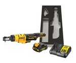 Акумуляторна тріскачка DEWALT XR 12V безщіткова, тримач 1/4", момент 54Nm, 1 акумулятор 3.0Ah, зарядний пристрій та кейс DCF504L1G-QW