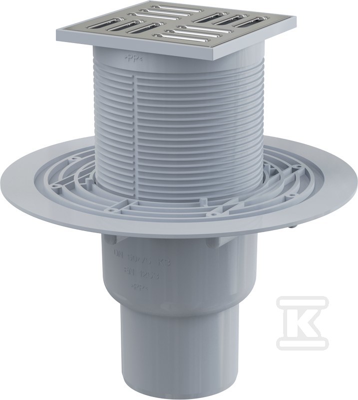 Kratka ściekowa 105x105/50/75 mm odpływ - APV2321
