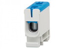 Клемна колодка LZ в корпусі ZU одноканальна 2,5mm² - 50mm² - Al/Cu блакитна