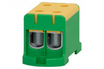 Клемна колодка LZ в корпусі ZU однопотокова 2x95mm² / 2x95mm² - Al/Cu жовто/зелена