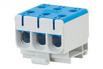 Клемна колодка LZ в корпусі ZU однопотокова 3x50mm² / 3x50mm² - Al/Cu блакитна