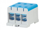 Клемна колодка LZ в корпусі ZU 1-потокова 3x150mm² / 3x150mm² - Al/Cu блакитна