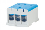 Клемна колодка LZ в корпусі ZU однопотокова 3x240mm² /3x240mm² - Al/Cu блакитна