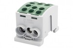 Zacisk HLK 125A-3 (1x35,2x25 / 1x35,2x25) - zielony