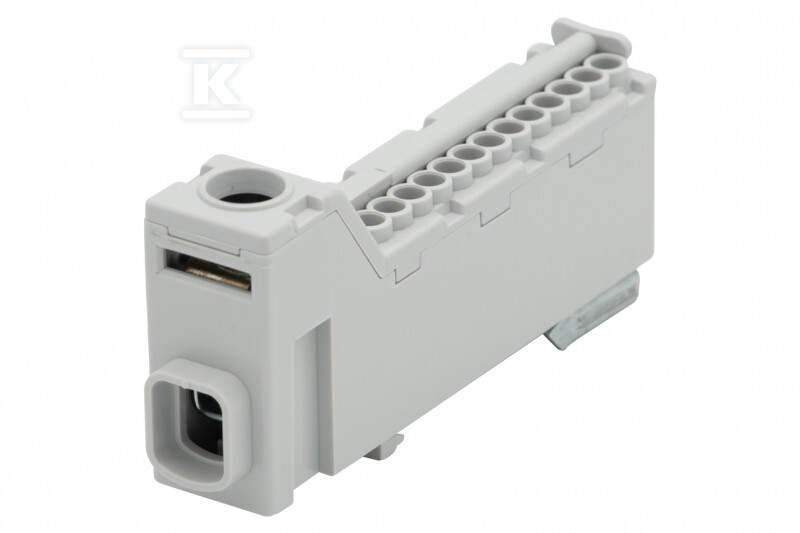 Listwa prądowa ZPS 1x25, 13x2,5 szara - F2.0653