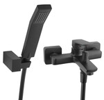 Bateria wannowa VITTO VERDELINE z zestawem natryskowym, czarny