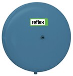 Плоский мембранний розширювальний бак REFIX C-DE-12, 12L, 10 bar / 70 st., різьбове з'єднання G3/4", синій, для ГВП, протипожежної системи, теплої підлоги, геотермії, підвісний, з незмінною мембраною