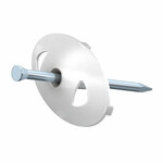 Дисчок з цвяхом для кріплення кабелів KG008-4, розмір цвяха 3x40mm, колір: білий