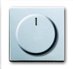 Pokrywa z pokrętłem i lampką neonową podwyższona konstrukcja do ściemniaczy Busch-Dimmer Future-ALUMINIOWO SREBRN 6540-83-102