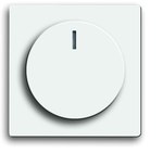 Pokrywa z pokrętłem i lampką neonową podwyższona konstrukcja do ściemniaczy Busch-Dimmer Carat, Solo, Axcent, FU 6540-84-102-500