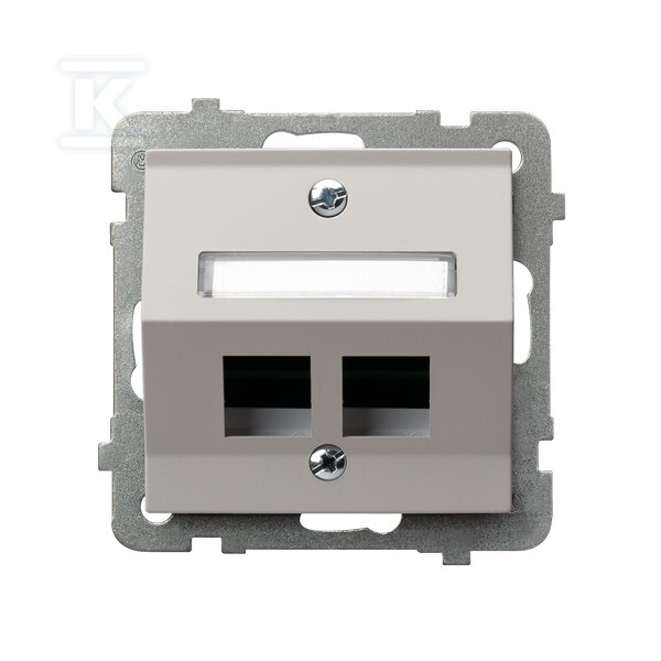 Корпус подвійної розетки типу Keystone - GPK-2RS/P/82